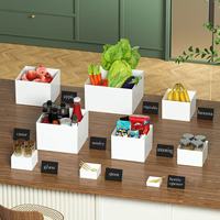 Présentoir de table en forme de cube à cinq faces pour desserts et buffets