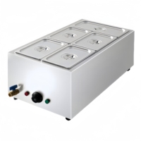 Matériel de restauration pour hôtels et restaurants, bain-marie de table en acier inoxydable 201/304 avec contrôle précis de la température