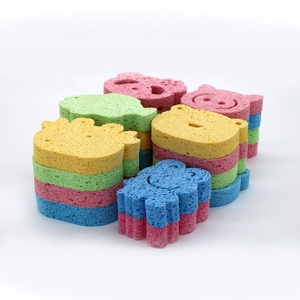 Meilleure vente de produits de salle de bain Jouets de bain en mousse Éponge de bain pour bébé Éponge naturelle en mousse souple pour le bain - Product Image 5