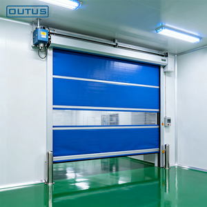 Puerta <span class=keywords><strong>Enrollable</strong></span> de PVC de Alta Velocidad OUTUS, Puerta Rápida Industrial Automática para Almacén y Taller - Product Image 2