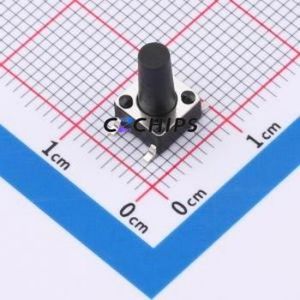 TS014-TBW1FH11.0 Tactile Switch SMD-4P,6x6mm Switch Single Pole Single Throw Round Button 2.5N Vertical Mount - Product Image 1