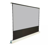Écran de projection électrique à tension par languettes, gris ALR, 120 pouces, écran de projection à sol relevable, écran de 120 pouces