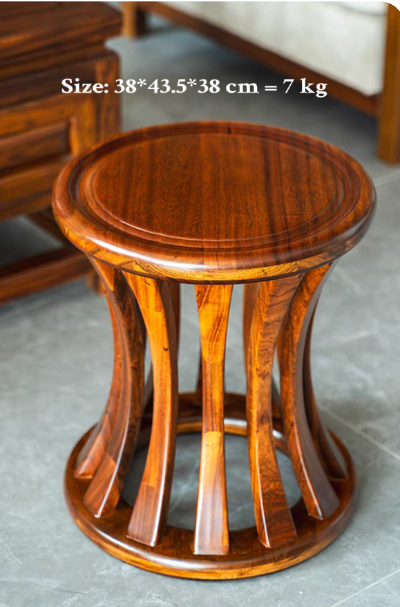 Madera maciza clásico tambor taburete * 1