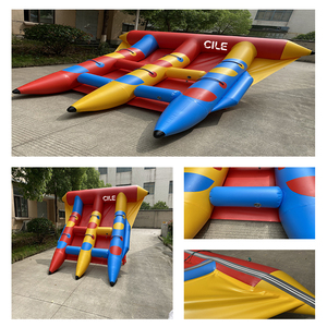 Cile Bateau Gonflable Personnalisable en PVC Épaissi pour Sports Nautiques, Type Poisson Volant ou Banane, Capacité 5-10 Passagers (100-500kg) - Product Image 5