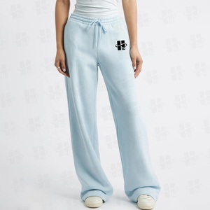 Pantaloni da Jogging di Alta Qualità in Tessuto Pesante Traspirante, Pantaloni Invernali da <span class=keywords><strong>Donna</strong></span> per Allenamento, Pantaloni Dritti Oversize - Product Image 2