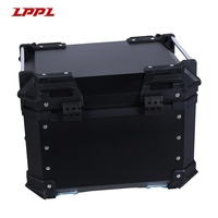 Service OEM, boîte de rangement supérieure pour moto en aluminium noir de 35 L, résistante aux chocs, protection contre les intempéries, pour moto de rue