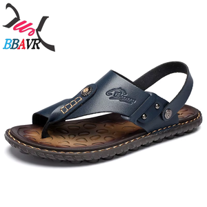 รองเท้าแตะหนังคุณภาพสูงสำหรับผู้ชาย ไซส์ใหญ่ รุ่น Herringbmen's One Beach Sandals - Product Image 3