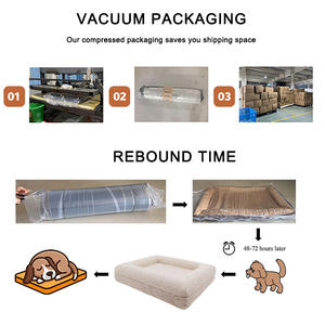 ZMaker, superventas personalizadas, camas ortopédicas de espuma viscoelástica para perros, Cama grande de lujo de espuma viscoelástica para perros, cama ortopédica para perros con cremallera - Product Image 5