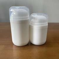 Flacons pompe sans air pour lotion de soin de la peau en tailles 50ml, 80ml, 100ml, 120ml, contenants d'emballage cosmétique en PP, OEM