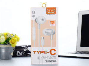 Di alta qualità auricolari CY-C04 cablati In-Ear Stereo auricolare sportivo con microfono e basso tipo C musica cuffie che eseguono il controllo chiave - Product Image 3