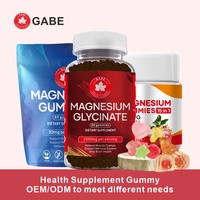 Complément alimentaire en gommes, glycinate de magnésium en gommes pour adultes, santé des os et des dents, renforcement de l'immunité, compléments alimentaires en gros, vitamines