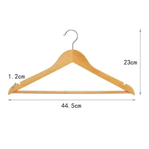 Coat Hanger YIKAI Luxury Customized Heavy Duty Wardrobe Wooden Hanger For Coat