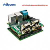 Carte mère industrielle embarquée Intel Celeron N3350, double LAN Gigabit, 5 ports RS232 COM, double HDMI