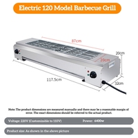 Barbecue électrique commercial de table 110V/220V en acier inoxydable avec thermostat pour fêtes entre amis TenFun