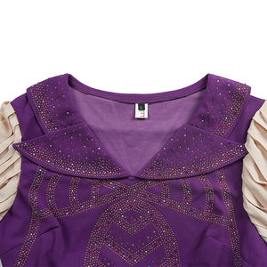 فستان أفريقي أنيق للنساء من H&D موديل <span class=keywords><strong>2026</strong></span>، فستان كاجوال برقبة على شكل V للحفلات، فستان عالي الجودة مزين بالأحجار الكريمة - Product Image 6