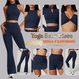 جودة عالية تصميم جديد المطبوعة امرأة سوداء اقتصاص رفع الجبهة تويست فتح الظهر الصيف عالية التأثير حمالة الصدر الرياضية - Product Image 2