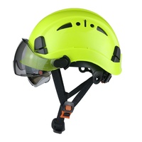Casque de sécurité avec logo personnalisé, 6 points de suspension, design à fentes pour l'escalade, l'aventure, le sauvetage, l'alpinisme et les activités de plein air