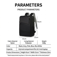 Sac à dos multifonctionnel pour ordinateur portable, grande capacité, en tissu Oxford, avec doublure en polyester respirant, idéal pour étudiants, vente directe