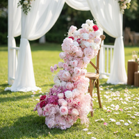 Décoration de mariage DIY et fournitures : Chemin de table floral artificiel pour décoration de table de mariage personnalisée – Fournisseur en gros