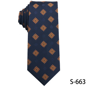 Cravate à motif orange pour hommes, crosse de cravate pour hommes, chemise de gentleman rétro, <span class=keywords><strong>accessoires</strong></span> de <span class=keywords><strong>costume</strong></span>, vente en gros - Product Image 3