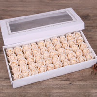 Vente en gros de 50 roses artificielles en mousse pour la décoration de mariage, cadeau de la Saint-Valentin, fournitures pour fêtes de Noël