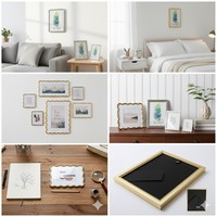 Cadre photo vintage en métal perlé 4x6, cadre photo de luxe doré, décoration de table, fournisseur en gros B2B
