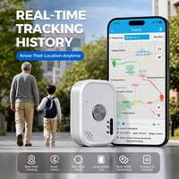 Localizador GPS Personal 4G LTE con Botón de Pánico SOS, Chat de Voz, Geocerca, Alarma de Vibración, Dispositivo de Seguimiento para Personas Mayores y Niños