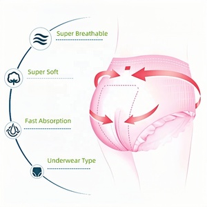Dòng Chảy Nặng Kinh Nguyệt Quần Phân Hủy Sinh Học Nhãn Hiệu Riêng Qua Đêm Thời Gian Đồ Lót Vệ Sinh Quần | Newclears - Product Image 2