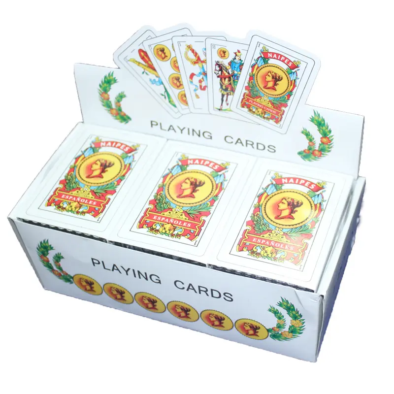 2019 high quality oem service spanish plastic playing cards