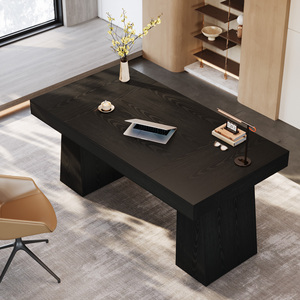 โต๊ะผู้บริหาร55นิ้วของเราโต๊ะทำงานที่ทันสมัยกลางศตวรรษโต๊ะคอมพิวเตอร์ไม้โต๊ะทำงานสำหรับธุรกิจ - Product Image 3