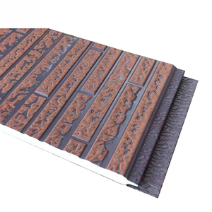 Los paneles sándwich de la espuma de la pu de 16m m revestieron el revestimiento decorativo exterior de la <span class=keywords><strong>casa</strong></span> prefabricada del - Product Image 3