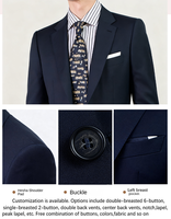 Costume homme sur mesure, style, taille et couleur personnalisés, luxe, fabriqué en Chine, 2 pièces (veste + pantalon), classique, pour affaires, mariage, occasions formelles.