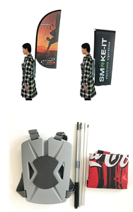 Wisezone <span class=keywords><strong>Mejor</strong></span> precio Gran calidad Logotipo impreso personalizado Comercio Bandera al aire libre Bandera de playa Bandera de plumas en forma de lágrima - Product Image 2
