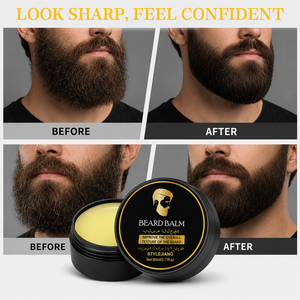 Kit Baume à Barbe Fait Main, Cire et Huile de Croissance pour la Coiffure et l'Entretien Quotidien de la Barbe - Product Image 4