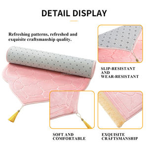 Tapis <span class=keywords><strong>de</strong></span> <span class=keywords><strong>prière</strong></span> musulman <span class=keywords><strong>de</strong></span> haute qualité, tapis <span class=keywords><strong>de</strong></span> <span class=keywords><strong>prière</strong></span> islamique, cadeaux parfaits pour le Ramadan, lavable en machine, antidérapant - Product Image 5