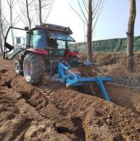 Nueva Zanjadora Eléctrica de Cadena para Tractores con Motor, Utilizada para Cavar Zanjas para Canales de Riego Agrícola