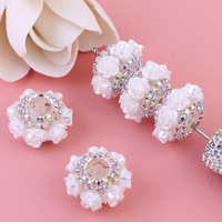 22mm Gemengde Kleur Strass Hars Decoratie Onderdelen, 3D Bloemen Accessoires voor Penmaken