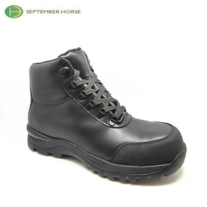 De cuero Durable China punta de acero duro botas de trabajo <span class=keywords><strong>zapatos</strong></span> de seguridad para los hombres - Product Image 5