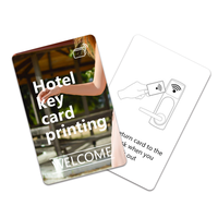 Carte-clé d'hôtel RFID avec mini-étiquette étanche NFC ISO 14443A, puce MF Ultralight EV1 cryptée 13,56 MHz 1K