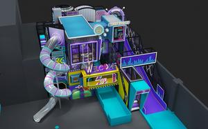 Nouveau parc de trampoline d'aventure commerciale professionnelle avec des cours de corde <span class=keywords><strong>Ninja</strong></span> Warrior - Product Image 2