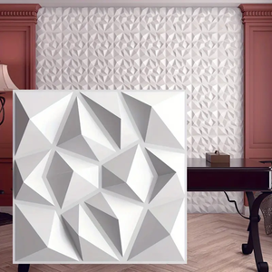 Paneles de Pared de PVC con Textura de Diamante 3D, Impermeables y Fáciles de Limpiar para Decoración de Sala de Estar, Dormitorio, Cocina, Oficina y Pasillo - Product Image 1