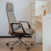 Chaise de bureau de direction ergonomique de luxe personnalisée, mobilier commercial, Foshan, chaise pivotante en cuir confortable et abordable