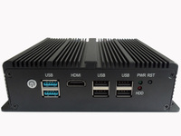 RAM 8GB SSD 128GB Murah 4LAN Tanpa Kipas J4125 Server Firewall Pfsense Linux Mini PC dengan 4 Port Ethernet