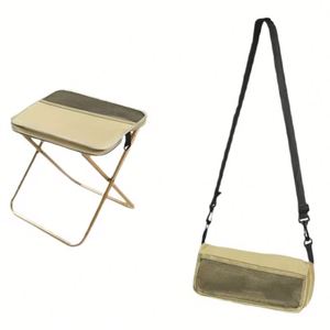 Lightweight Portable Outdoor Folding <b>Stool</b> With Carry Handle Small Bench for Fishing Camping Queuing Fully Foldable Chair - Product Image 1