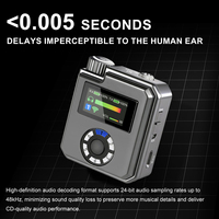 Système de monitoring intra-auriculaire stéréo sans fil M3 5,8 GHz avec émetteur de poche pour spectacles en direct, répétitions, studio et groupes