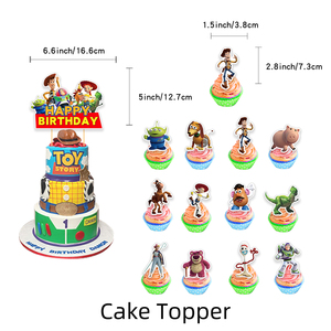 2024 dessin animé chaud <span class=keywords><strong>Toy</strong></span> <span class=keywords><strong>Story</strong></span> thème bannière Latex ballon ensemble gâteau Plugins joyeux <span class=keywords><strong>anniversaire</strong></span> enfants <span class=keywords><strong>d</strong></span>écorer fête fournitures - Product Image 4