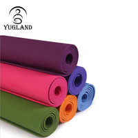 Tapete de Yoga Ecológico con Logotipo Personalizado, Precio Bajo al por Mayor, Antideslizante, para Ejercicios de Fitness, TPE, Alta Densidad, Grueso, Extra Grueso