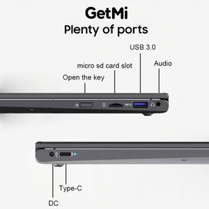 GetMi Lite 140Y 14 pouces pour ordinateur portable 2.2K écran tactile RAM 16GB + 1TB/512GB SSD Win11 Intel N100 boîtier métallique stylet pour ordinateur portable YOGA - Product Image 6