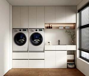 <b>Laundry</b> <b>Cabinet</b> Custom Balcony <b>Cabinet</b> for Balcony <b>Laundry</b> Room - Product Image 1