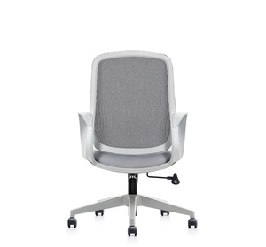 Sedia da Ufficio Ergonomica Girevole con Schienale in Rete, Braccioli Fissi e Altezza Regolabile per Ufficio - Product Image 5